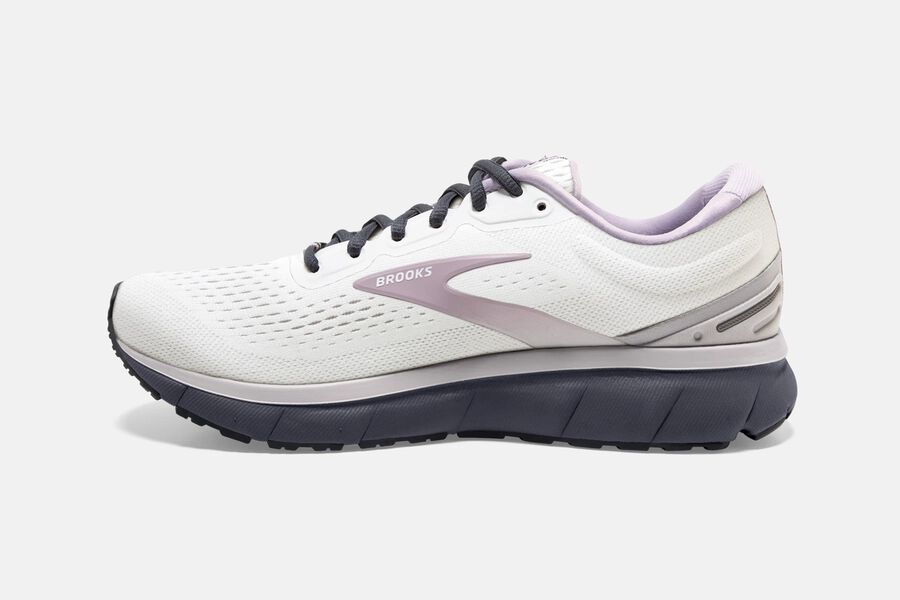 Brooks Trace Road Running Shoes Womens - White/Pink - HDEGS-5302